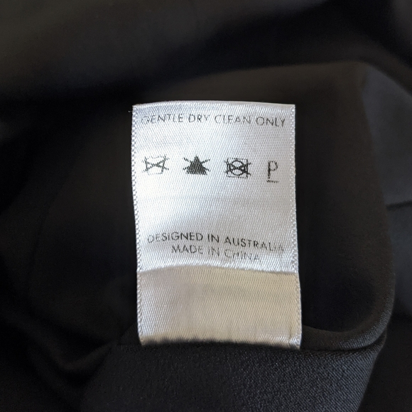 MISHA Off the Shoulder Sheath Black Dress - Picture 11 of 13